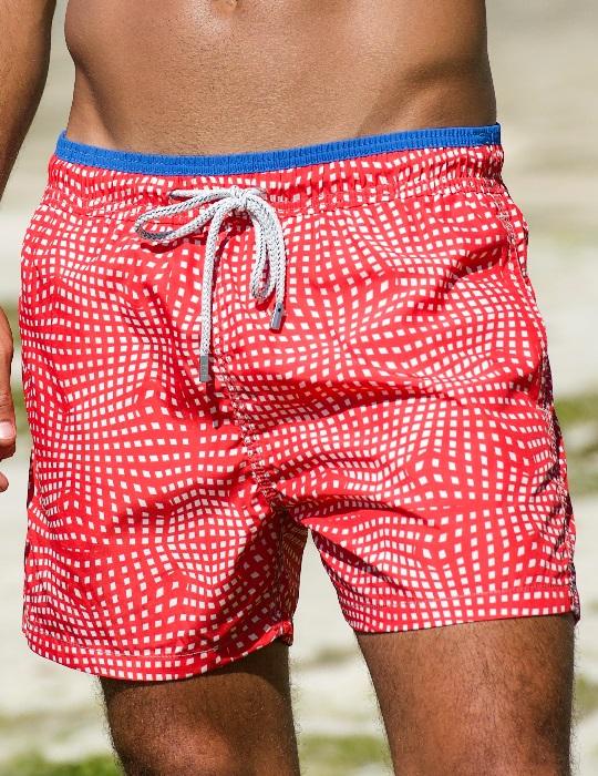 Men's South Beach Sports Swim Shorts - Space Molecules