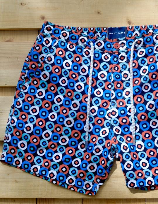 Men's Bora Bora Tailored Swim Shorts - Square Circle