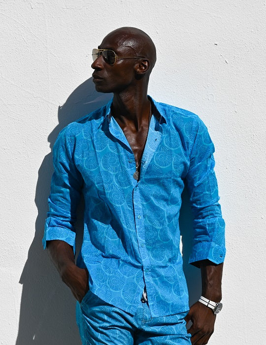 Men's St-Jean Lightweight Cotton Voile Shirt – Curly