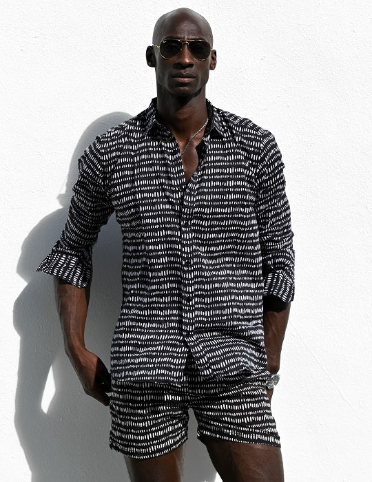 Men's St-Jean Lightweight Cotton Voile Shirt – Dash Dots