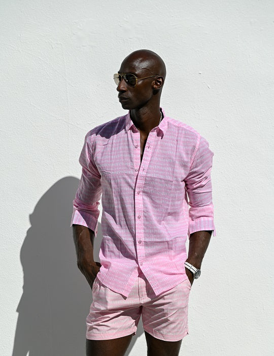 Men's St-Jean Lightweight Cotton Voile Shirt – Dash Dots