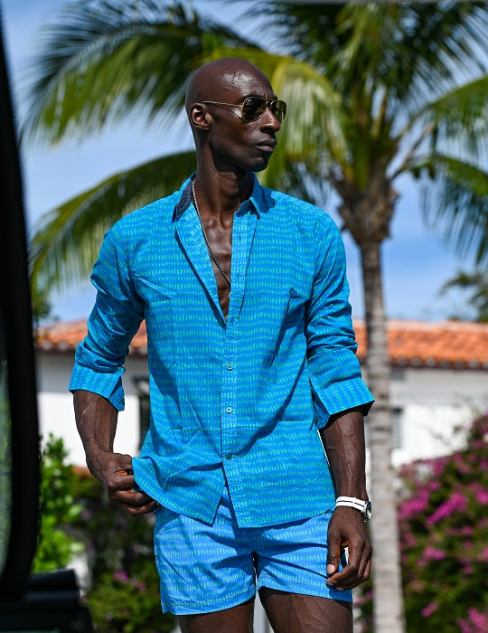 Men's St-Jean Lightweight Cotton Voile Shirt – Dash Dots
