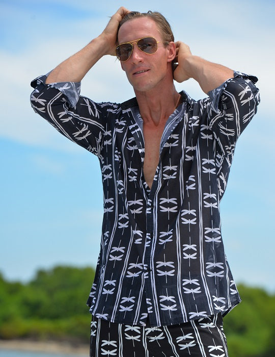 Men's St-Jean Lightweight Cotton Voile Shirt – Dragonfly