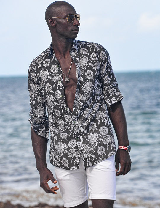 Men's St-Jean Lightweight Cotton Voile Shirt – Forest