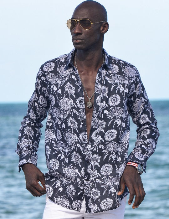 Men's St-Jean Lightweight Cotton Voile Shirt – Forest