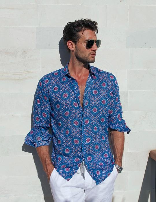 Men's St-Jean Lightweight Cotton Voile Shirt – Geoflower