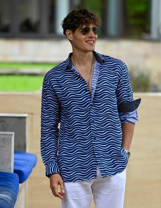 Men's St-Jean Lightweight Cotton Voile Shirt – Ripple