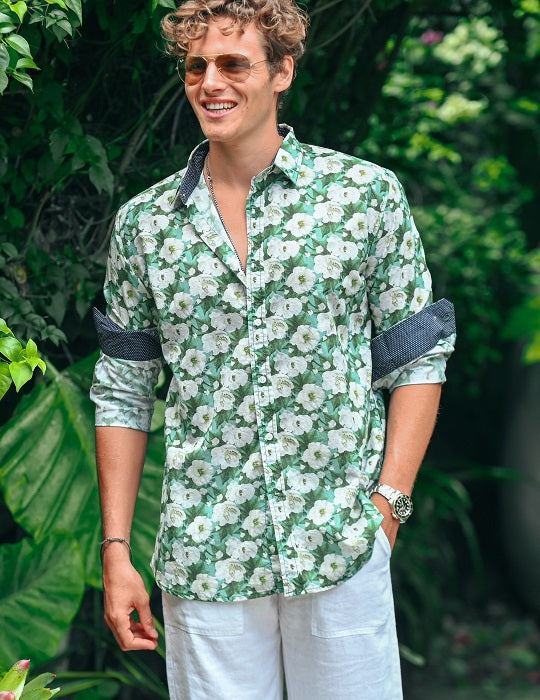 Men's St-Jean Lightweight Cotton Voile Shirt – Rose