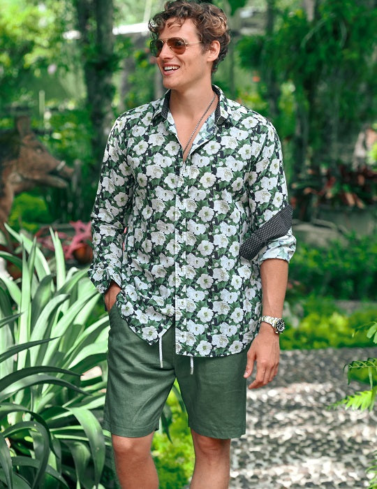Men's St-Jean Lightweight Cotton Voile Shirt – Rose