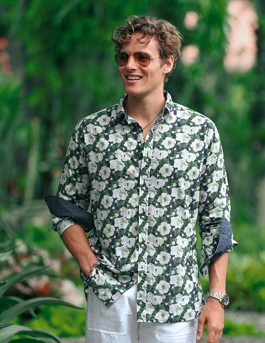 Men's St-Jean Lightweight Cotton Voile Shirt – Rose