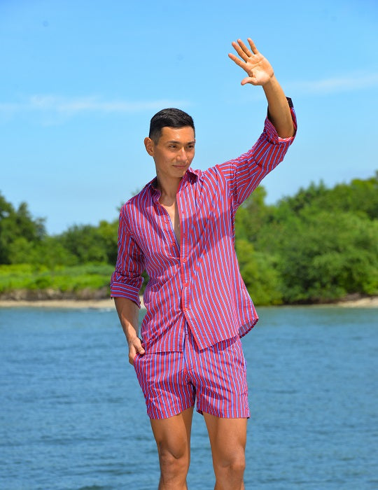 Men's St-Jean Lightweight Cotton Voile Shirt – Stripes