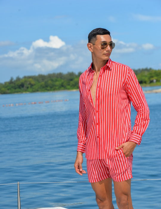 Men's St-Jean Lightweight Cotton Voile Shirt – Stripes