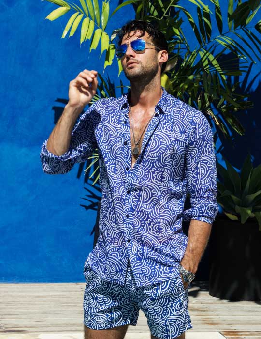Men's St-Jean Lightweight Cotton Voile Shirt – Tribal