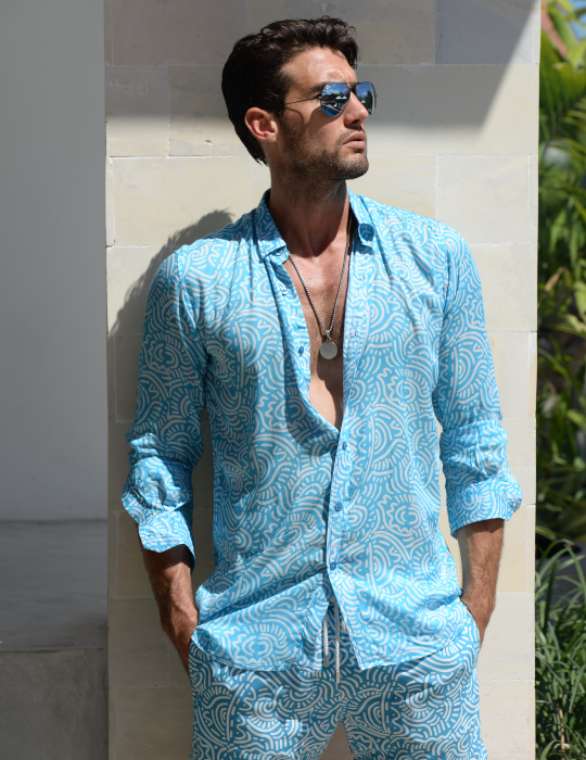 Men's St-Jean Lightweight Cotton Voile Shirt – Tribal