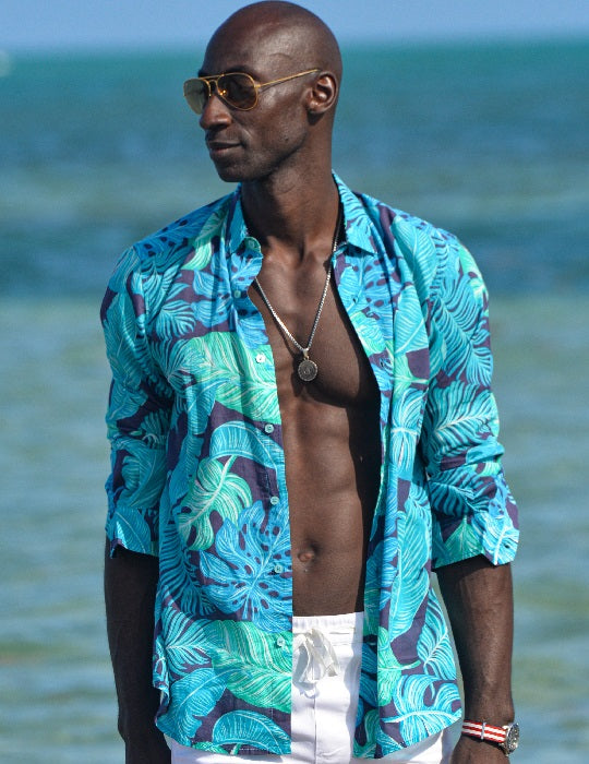 Men's St-Jean Lightweight Cotton Voile Shirt – Tropic