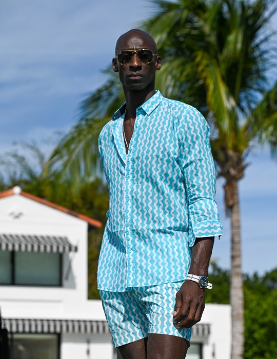 Men's St-Jean Lightweight Cotton Voile Shirt – Wavy