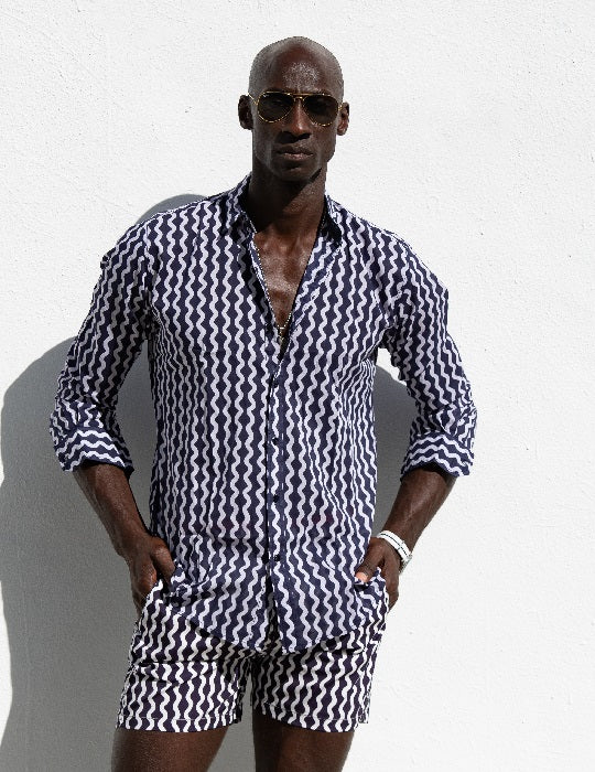 Men's St-Jean Lightweight Cotton Voile Shirt – Wavy