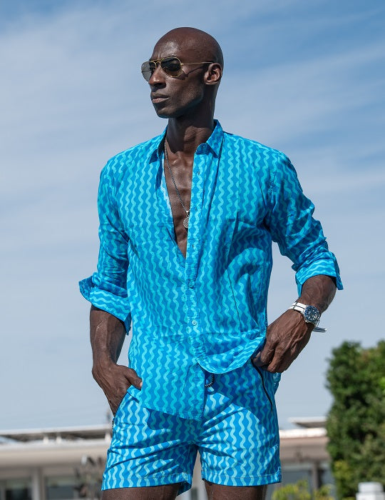 Men's St-Jean Lightweight Cotton Voile Shirt – Wavy