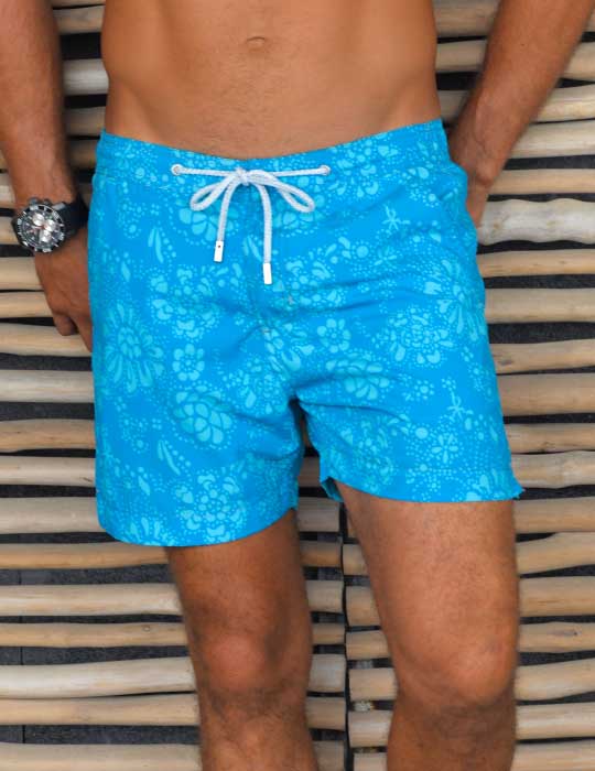 Men's Bora Bora Tailored Swim Shorts - Floral