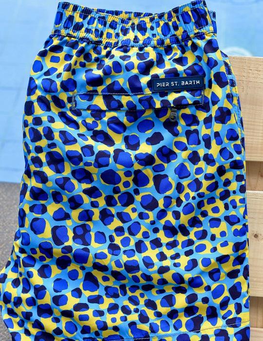 Men's Bora Bora Tailored Swim Shorts - Leopard