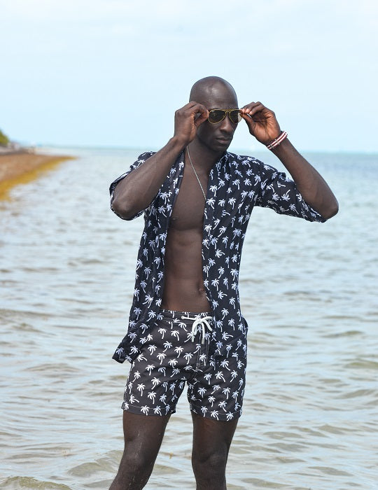 Men's Bora Bora Tailored Swim Shorts - Palm