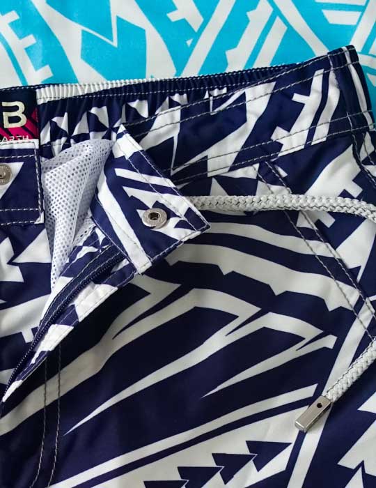Men's Bora Bora Tailored Swim Shorts - Poly Tattoo