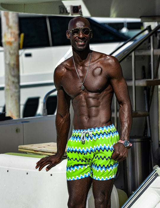 Men's Bora Bora Tailored Swim Shorts - Wave Galaxy