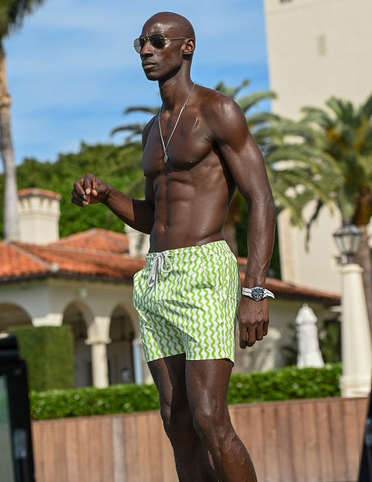 Bora Bora Tailored Swim Shorts - Wavy