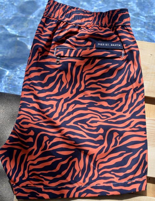 Men's Bora Bora Tailored Swim Shorts - Zebra