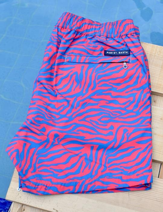 Men's Bora Bora Tailored Swim Shorts - Zebra