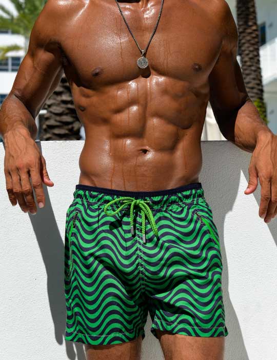 Men's Cannes Sports Swim Shorts - Wave
