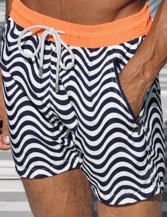 Men's Cannes Sports Swim Shorts - Wave
