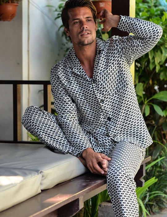 Men's London Pyjamas Set - Mini Diamond