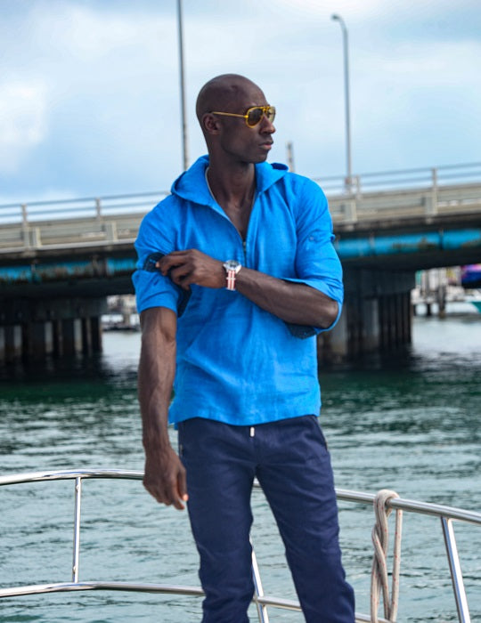 Long Beach Solid Linen Hoodies