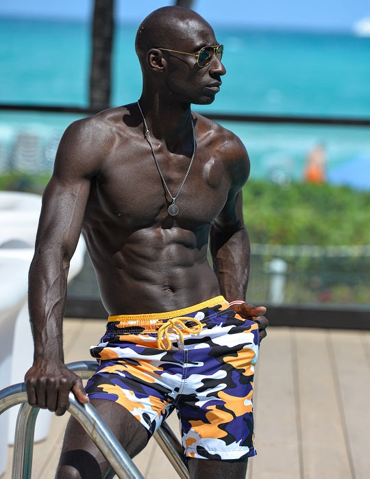 Men's Pier Sports Swim Shorts - Anti Camo
