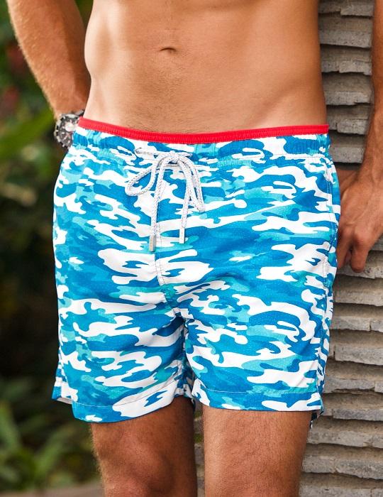 Men's Pier Sports Swim Shorts - Camo Prints