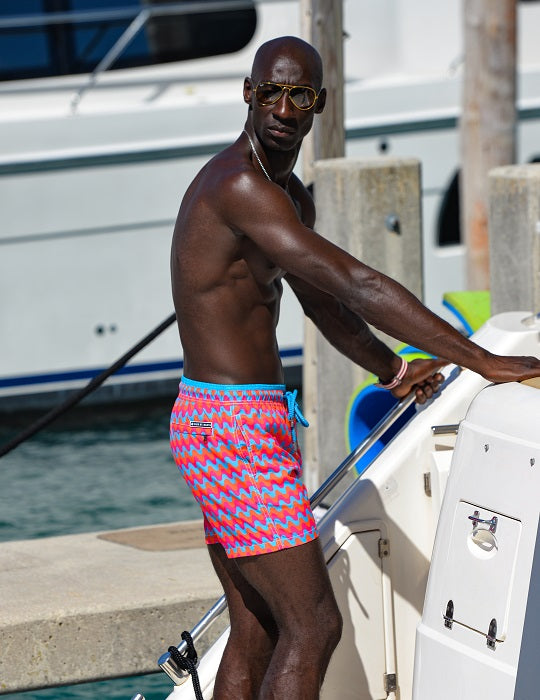 Men's Pier Sports Swim Shorts - Candy Copa