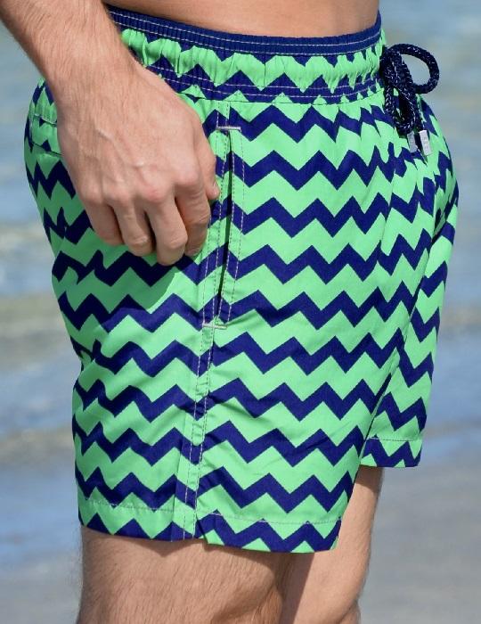 Men's Pier Sports Swim Shorts - Chevron