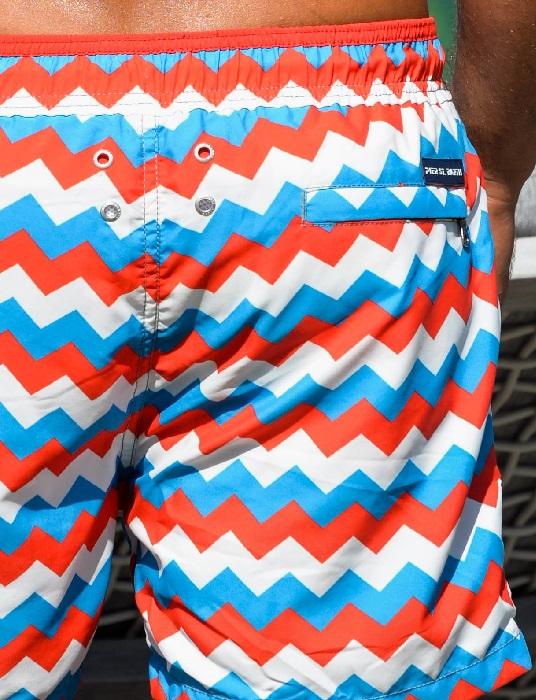 Men's Pier Sports Swim Shorts - Chevron