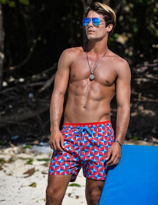 Men's Pier Sports Swim Shorts - Geoflower