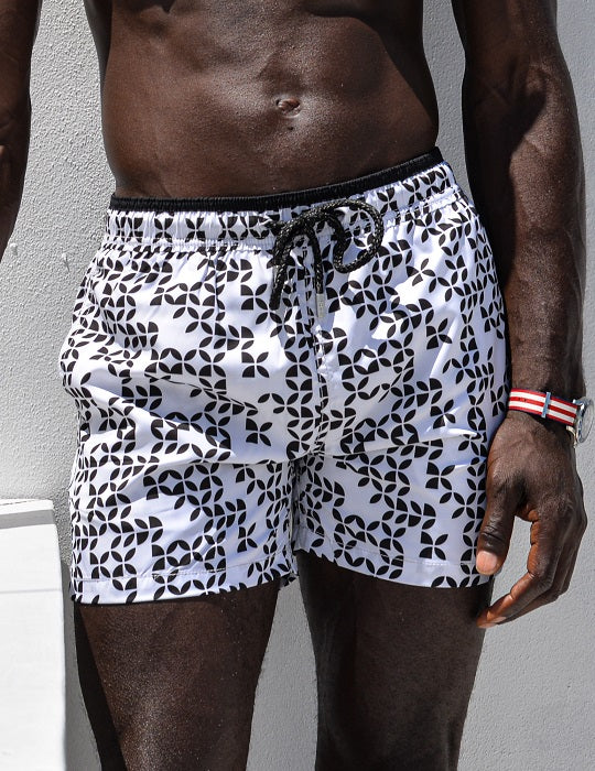 Men's Pier Sports Swim Shorts - Leaves
