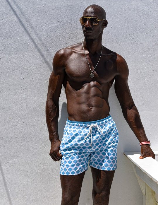 Men's Pier Sports Swim Shorts - Moroccan