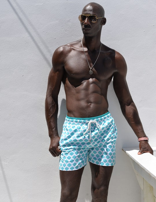 Men's Pier Sports Swim Shorts - Moroccan
