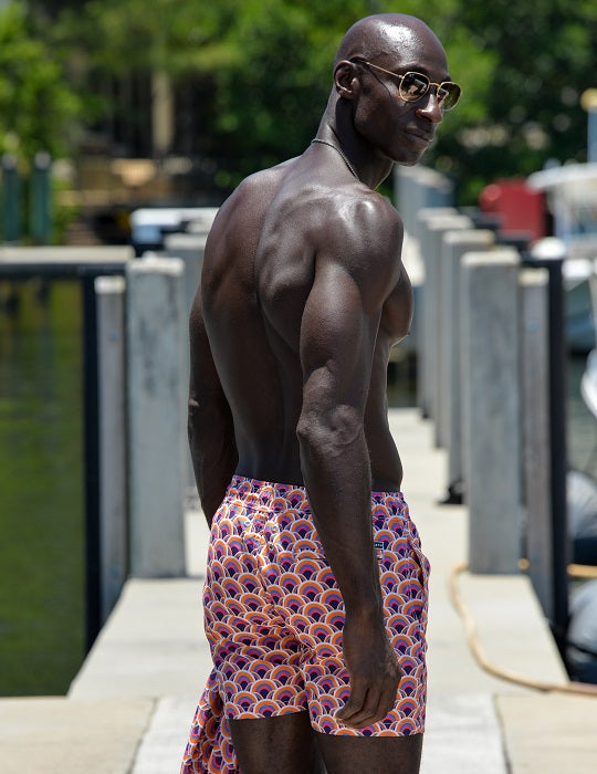 Men's Pier Sports Swim Shorts - Peacock