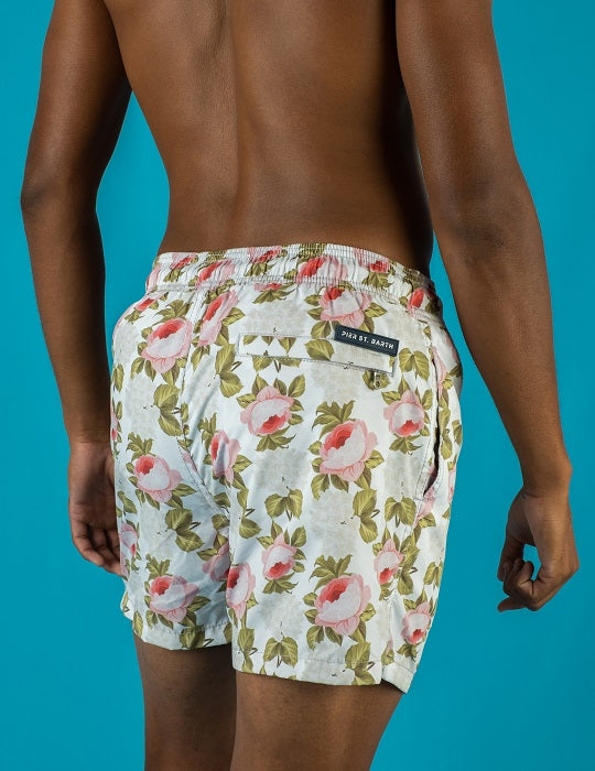 Men's Pier Sports Swim Shorts - Peony