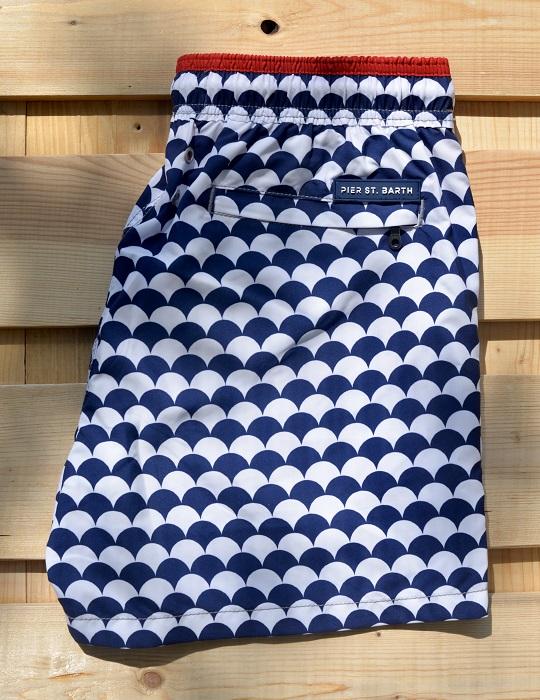 Men's Pier Sports Swim Shorts - Scales