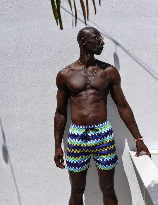 Men's Pier Sports Swim Shorts - Wave Galaxy