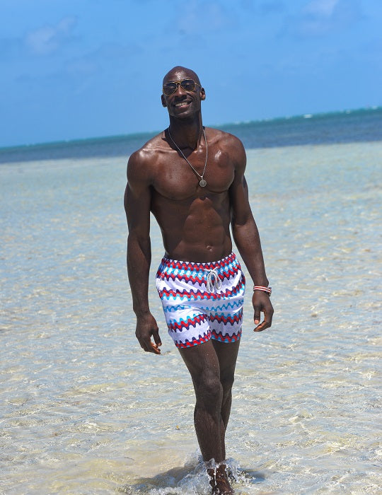 Men's Pier Sports Swim Shorts - Wave Galaxy