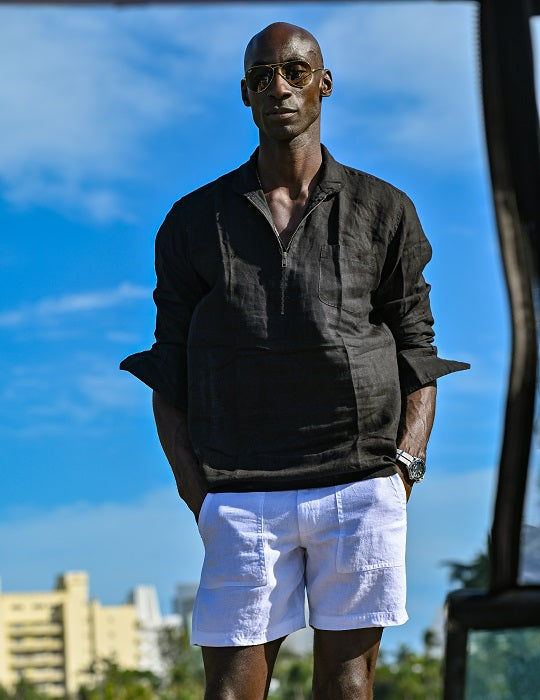 Men's Sorrento Solid Linen Shirts