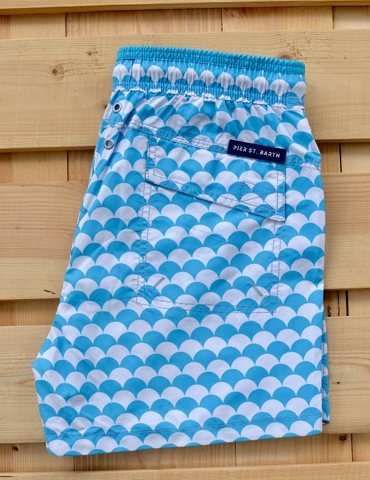 Men's South Beach Sports Swim Shorts - Scales